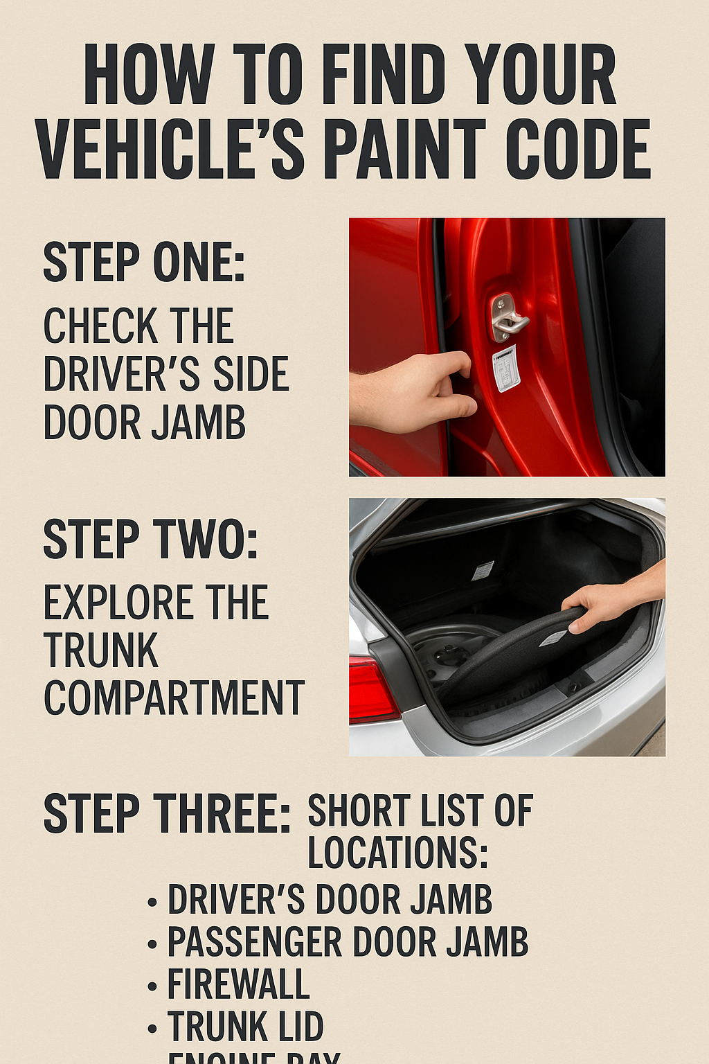 How to Find the Paint Code on Vehicles