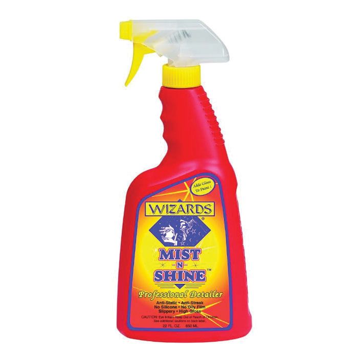WIZARDS® MIST-N-SHINE® 01214, High-Gloss Professional Car Detailer and Surface Cleaner