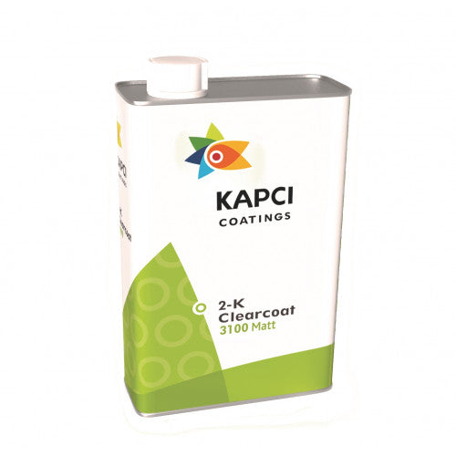 Kapci 3100, 2K Medium-Solid Acrylic Clearcoat (5L) W/Hardener (Normal, Fast, Slow) (2.5L)