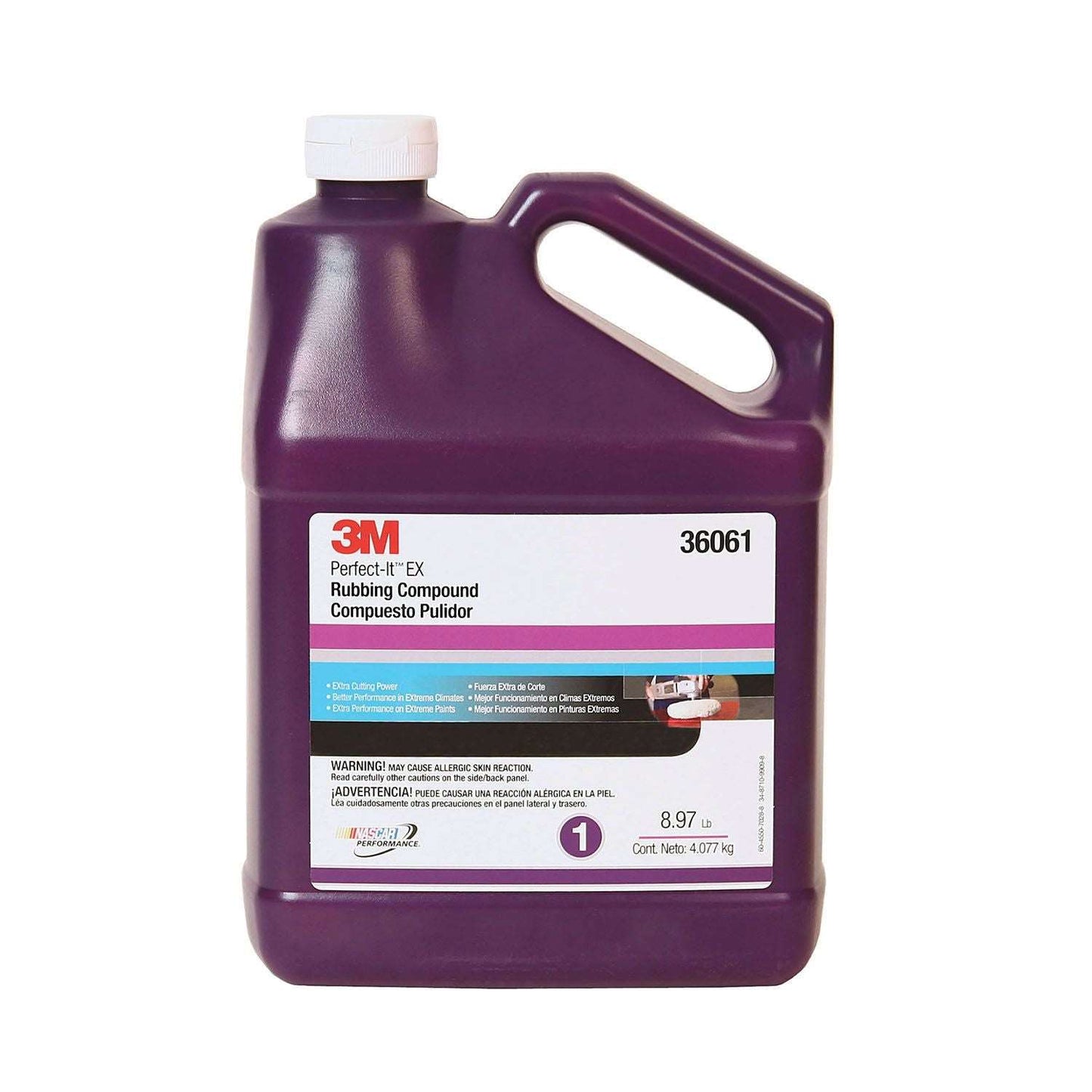 3M 36061, Perfect-It™ EX AC Rubbing Compound (1gl) , White, Liquid
