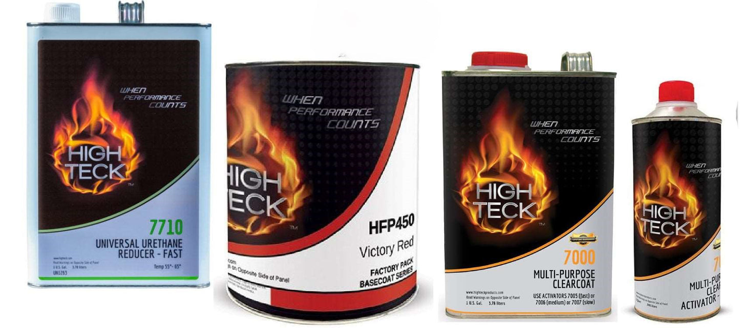 GM WA9260, Victory Red, Full Paint Kit for GM: Basecoat (gl), Reducer (gl), 7000 Clear (gl), Slow/Medium/Fast Activator (qt)