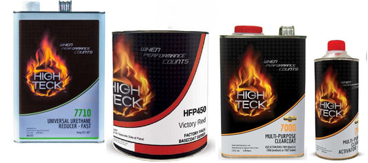 GM WA9260, Victory Red, Full Paint Kit for GM: Basecoat (gl), Reducer (gl), 7000 Clear (gl), Slow/Medium/Fast Activator (qt)