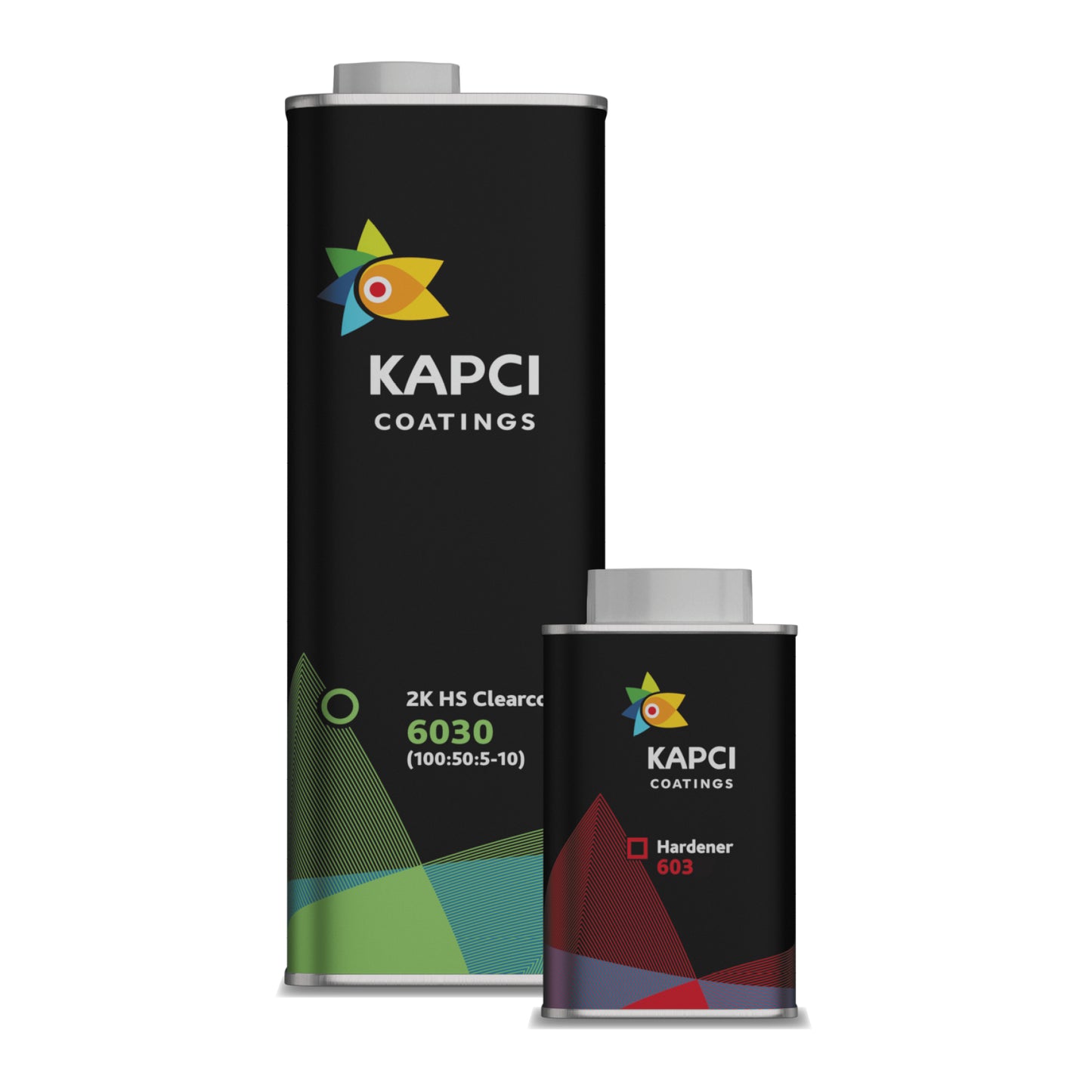 Kapci 6030, capa transparente antirrayas 2K HS (5 L) y endurecedor (2,5 L)