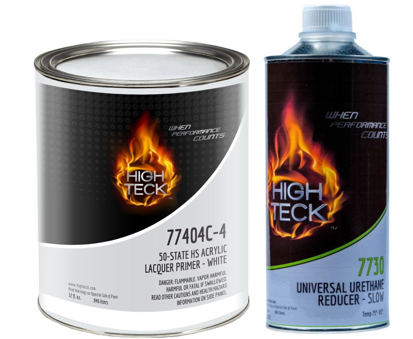 High Teck 77400C y reductor, imprimador superficial (gris) (1 qt) y diluyente (rápido/medio/lento) (1 qt)