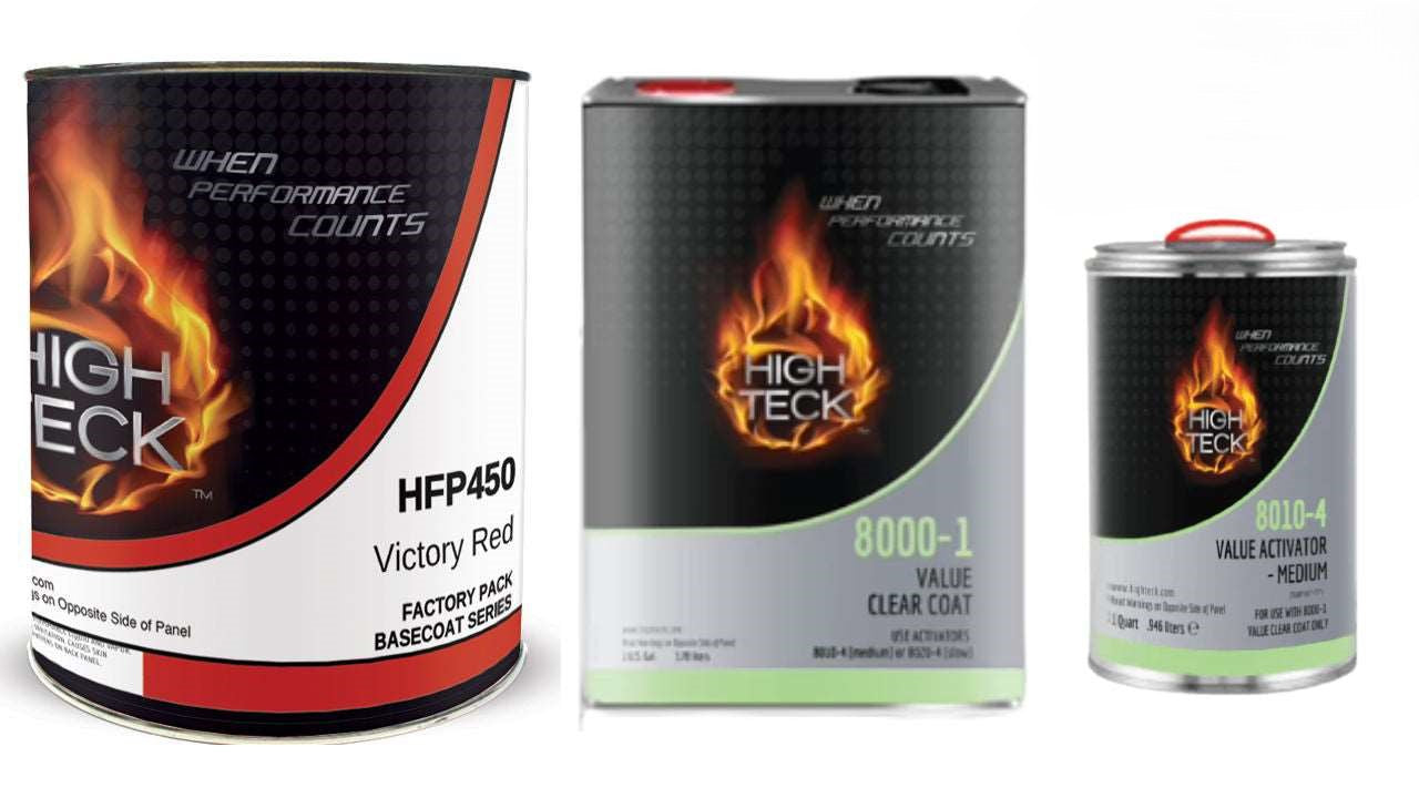 GM WA9260, Victory Red, Paint & Clearcoat Kit: HFP450 (GL), 8000