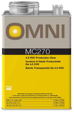 Transparente de producción MC270 (GL) y endurecedor MH276/MH277/MH278 (QT) Relación 4:1