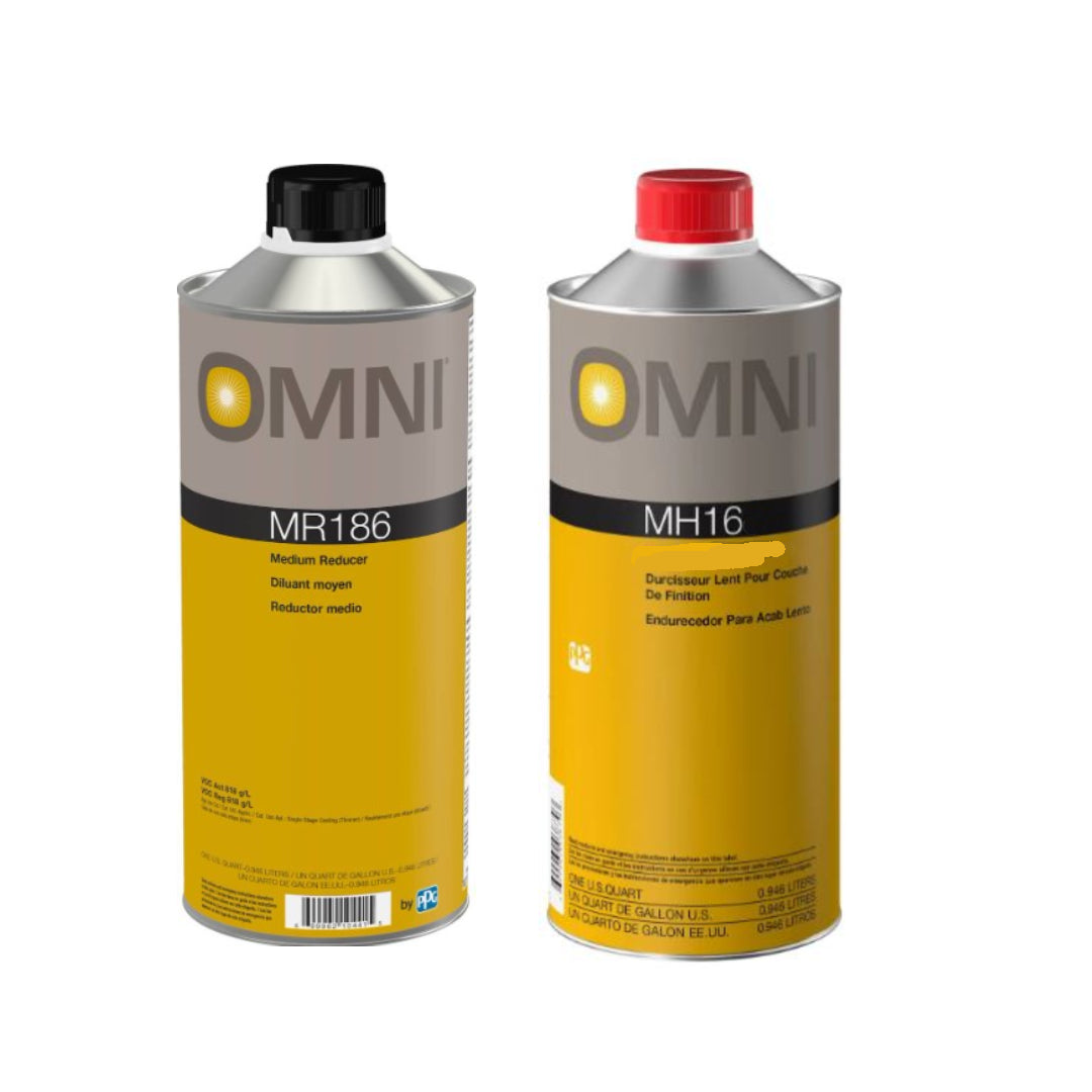 One quart of hardener and one quart of reducer