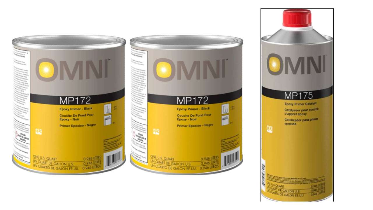 Primer & Primer Catalyst Kit, 2qt MP172 (Epoxy Primer-Black), 1qt MP175 (Epoxy Primer Catalyst)