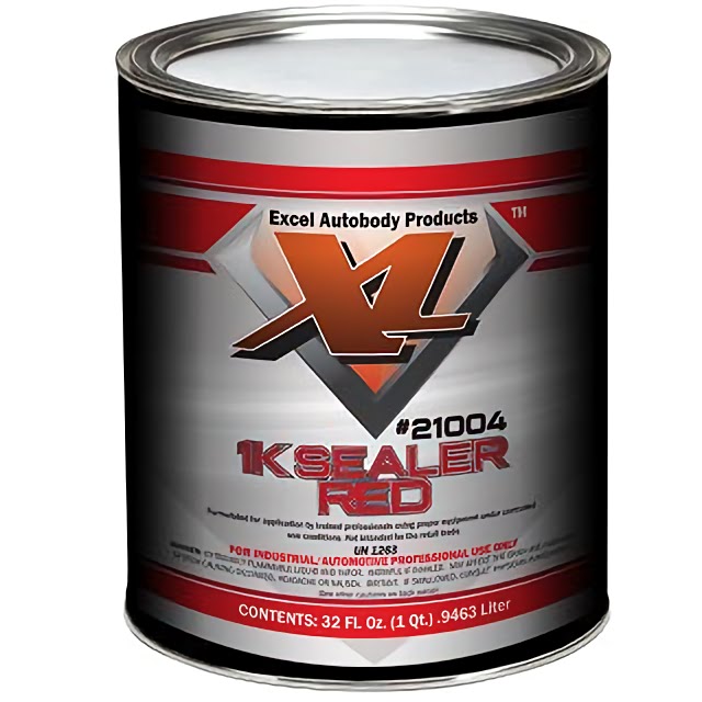 A can of 1K Sealer in red color with the brand logo and product information displayed on the label.