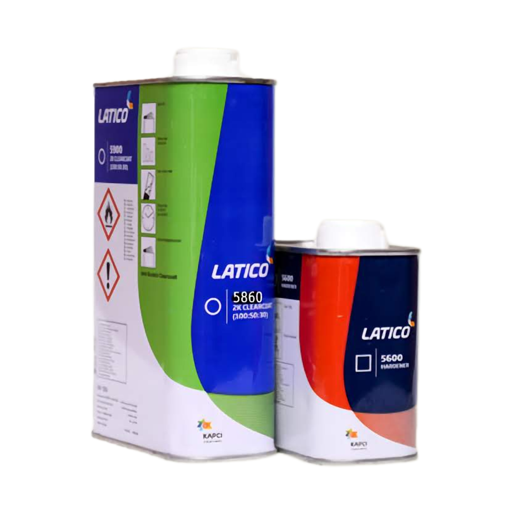 Latico 5860 2K Clearcoat (1gl) & 5600 2K Hardener (1qt) (Normal Speed) - Auto Color