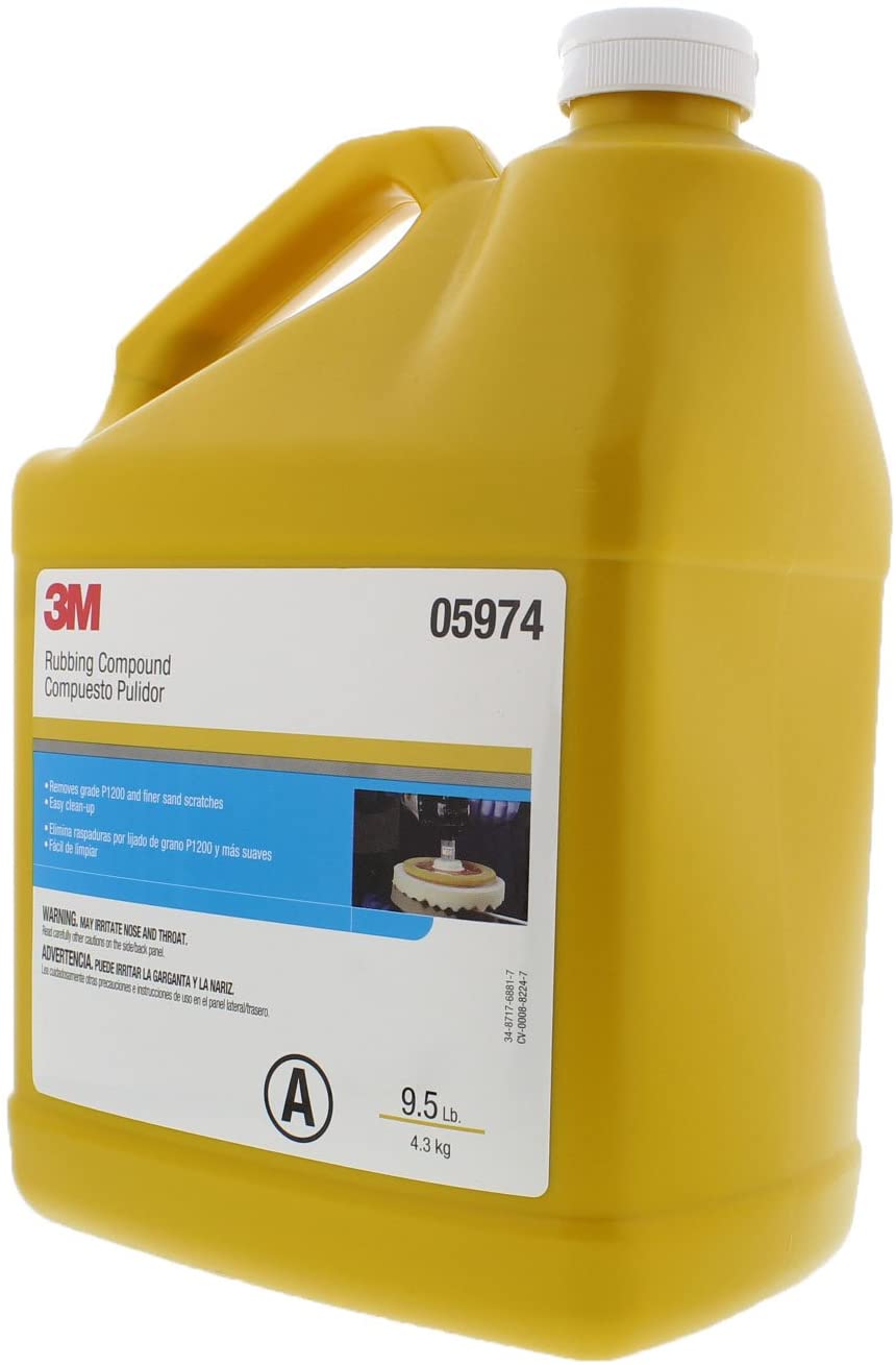 3M 05974, Rubbing Compound (1gl), Tan, Liquid - Auto Color