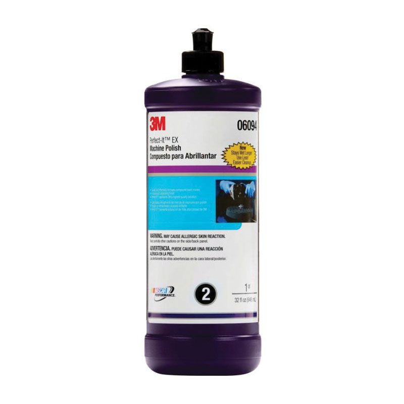 3M 06094, Perfect-It™ Machine Polish (1QT), Gray, Liquid - Auto Color