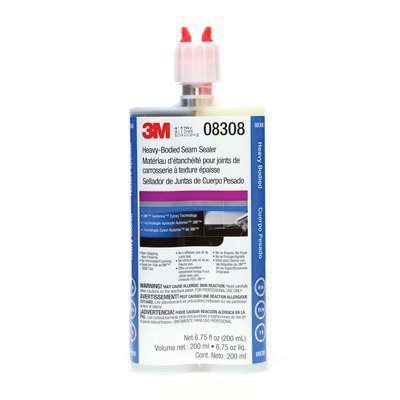 3M™ 08308 Heavy Bodied Sealer, 7 fl-oz Cartridge, Paste, Black, 1.16, 6 min Application, 1 hr Curing - Auto Color