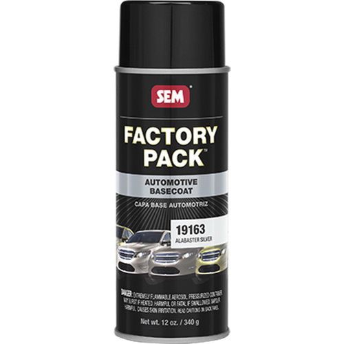 Factory Pack™ 19163, Alabaster Silver Basecoat, 16 oz Aerosol Can - Auto Color