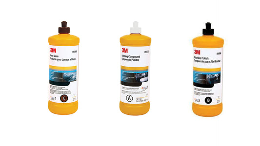 Compound & Polish BUNDLE: Includes 3M 05996, 05973 & 05990 - Auto Color