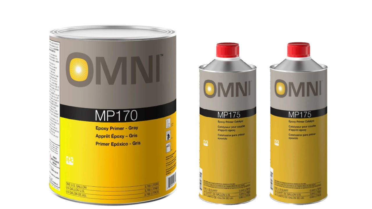 Primer & Primer Catalyst Kit, 1 gl MP170 (Epoxy Primer-Gray), 2 qt MP175 (Epoxy Primer Catalyst) - Auto Color