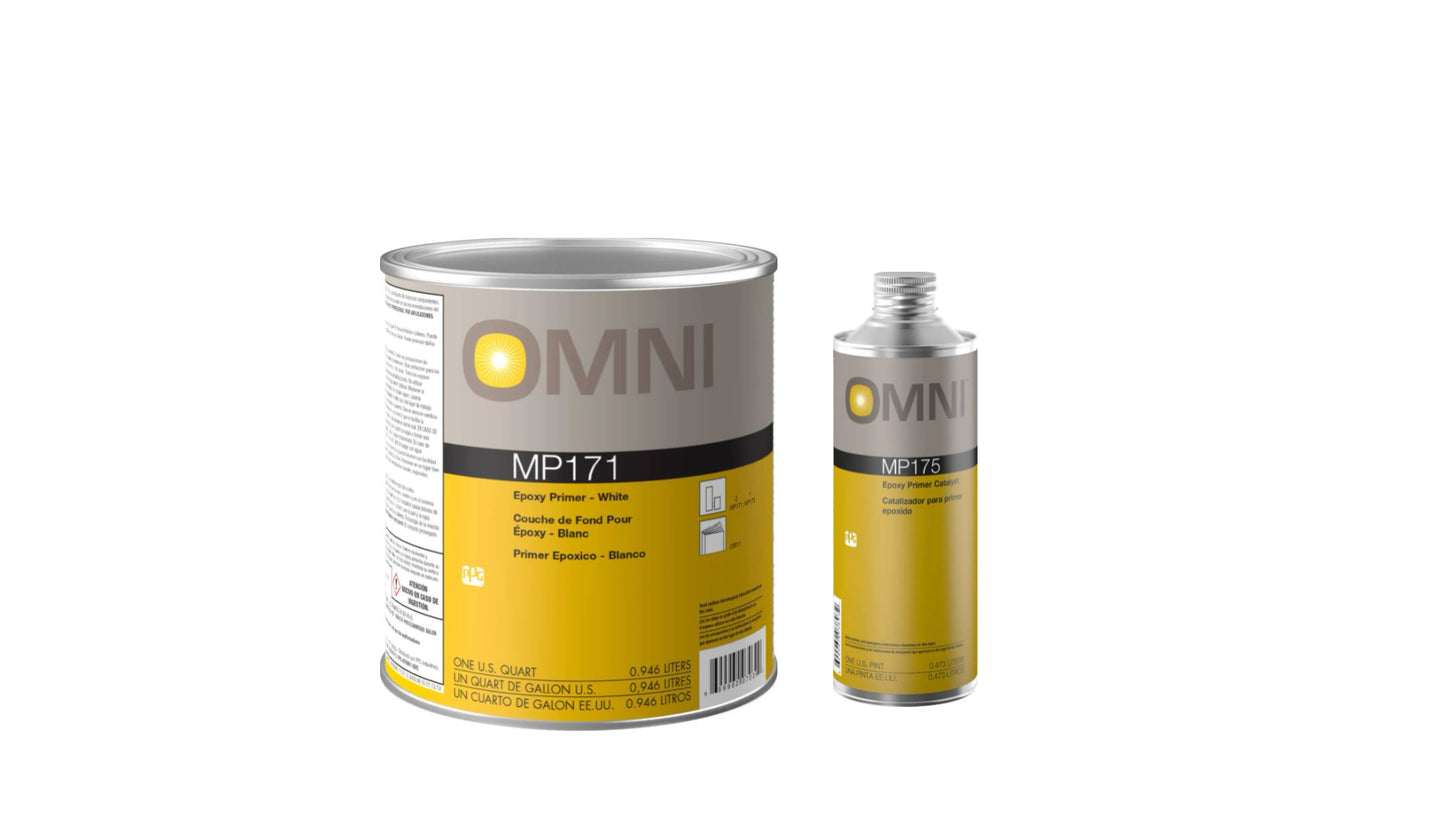 Primer & Primer Catalyst Kit, 1qt MP171 (Epoxy Primer-White), 1pt MP175 (Epoxy Primer Catalyst) - Auto Color