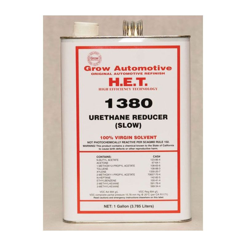 Grow Automotive 1380, Urethane Reducer, 1 gal (Slow Speed) – Auto
