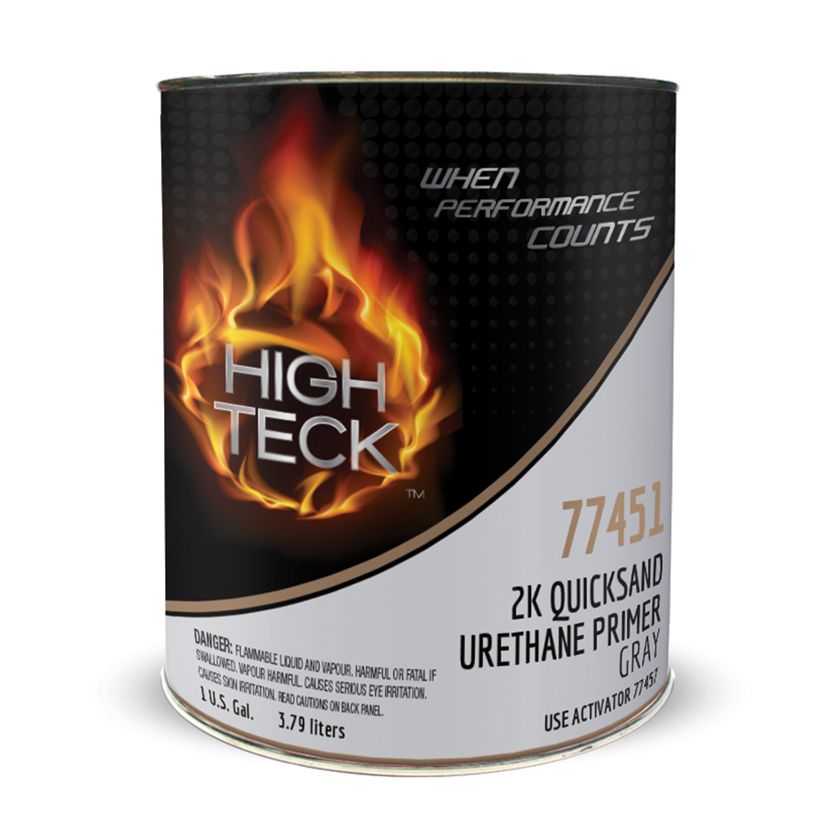 High Teck 77451, 2K Quicksand Urethane Primer, Gray - Auto Color