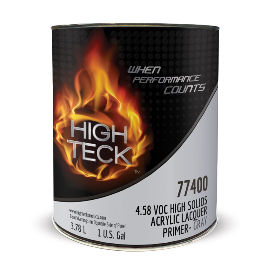 High Teck 77400, High Solids Acrylic Lacquer Primer Surfacer, Gray (1g –  Auto Color