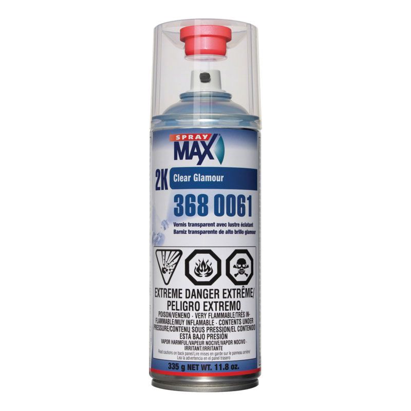 SprayMax® 3680061 2K Glamour Clear Coat, 11.8 oz, High Gloss - Auto Color