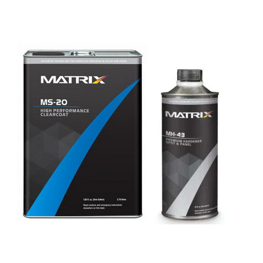 MATRIX MS-20 High Performance Clearcoat (gl), 2:1 Mixing, W or W/O Hardener (2qt)