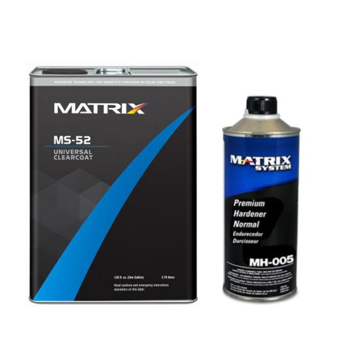 MATRIX MS-52 Universal Urethane Clearcoat (gl), 4:1 Mixing, W or W/O Hardener (qt)