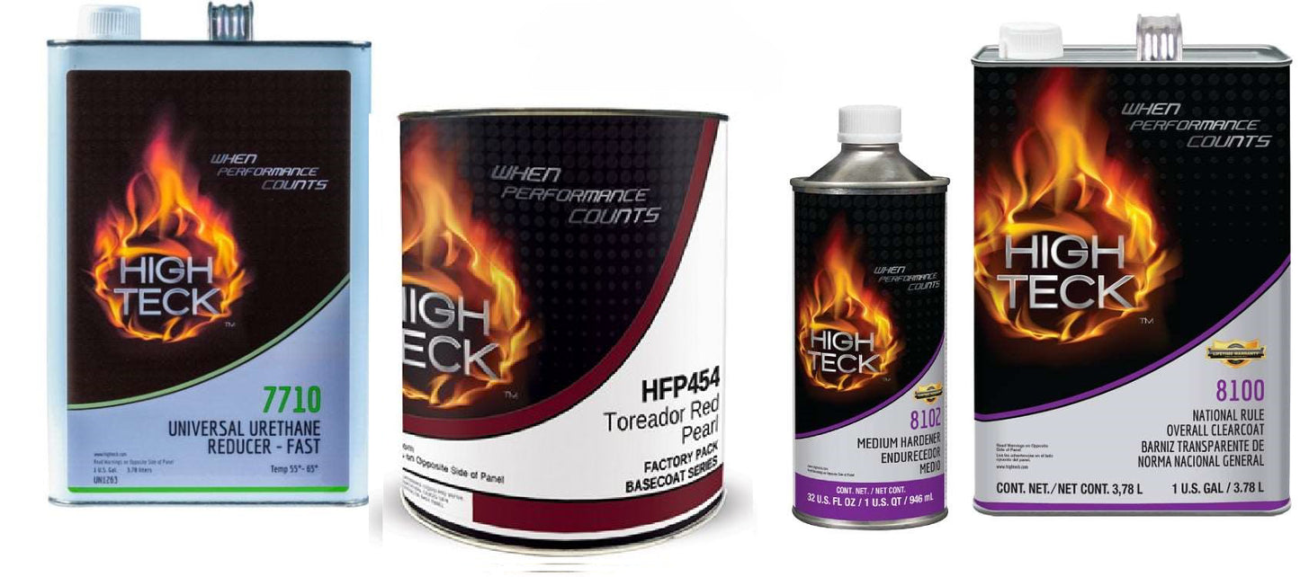 Ford FL, Torredor Red, Full Paint Kit: Basecoat (gl), 8100 Clear (gl),W/ Activator (qt), Reducer (gl)