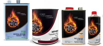 Ford FL, Torredor Red, Full Paint Kit for Ford: Basecoat (gl), Reducer (gl), 7000 Clear (gl), Slow/Medium/Fast Activator (qt)