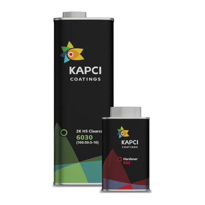 Kapci 6030, 2K HS Anti-Scratch Clearcoat (5L) & Hardener (2.5L)