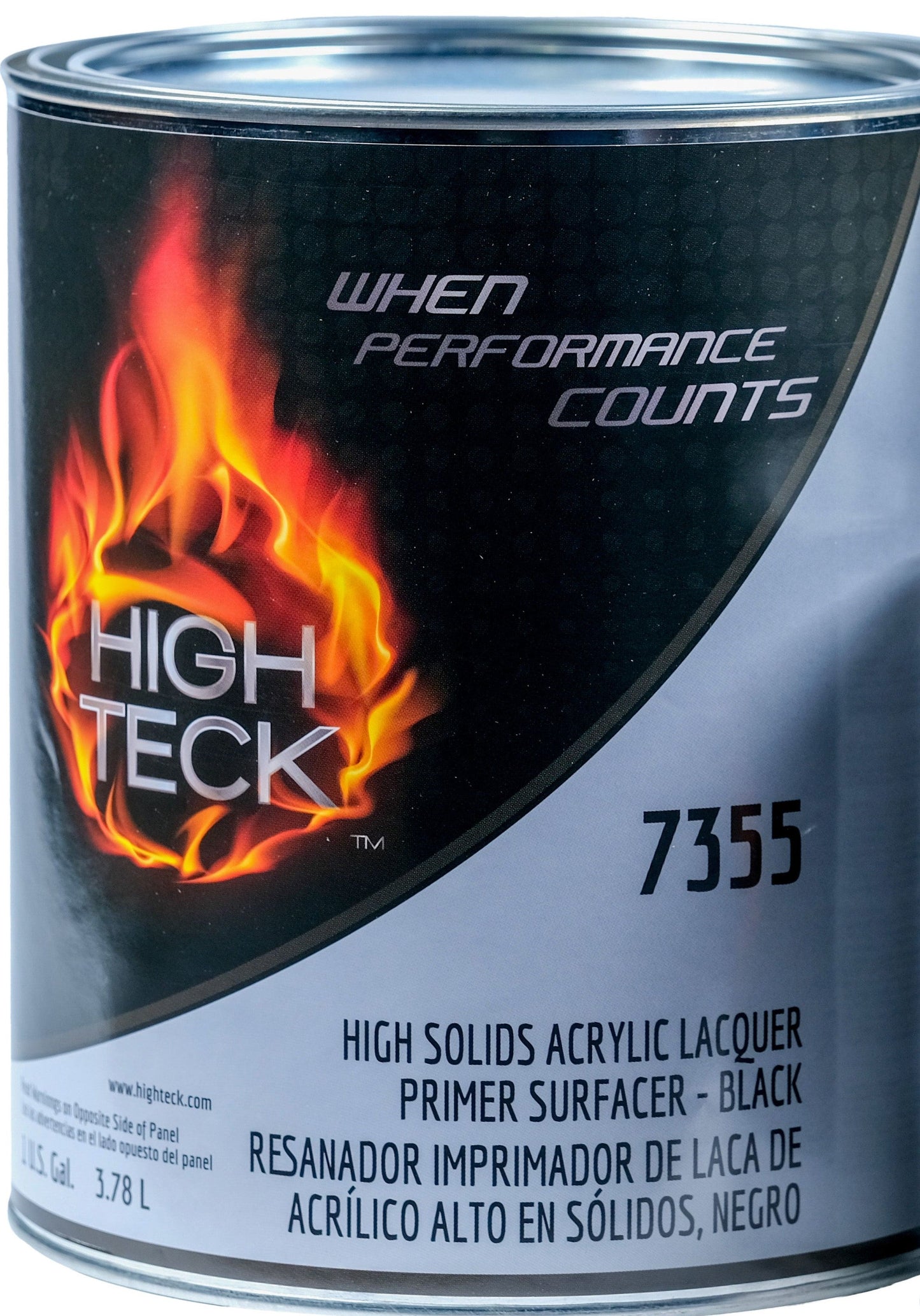 High Teck 77401C, High Solids Acrylic Lacquer Primer Surfacer, Black