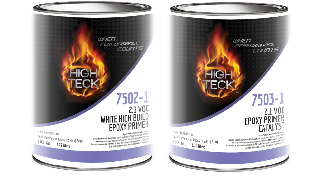 High Teck 7502 & 7503, White High Build Epoxy Primer W/Catalyst, 1:1