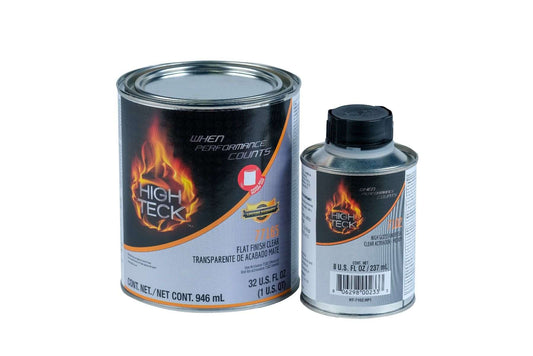 High Teck Clear & Activator Kit: 77165 Flat Finish Clear (1qt) & 7102 Activator-Med. (1/2pt)