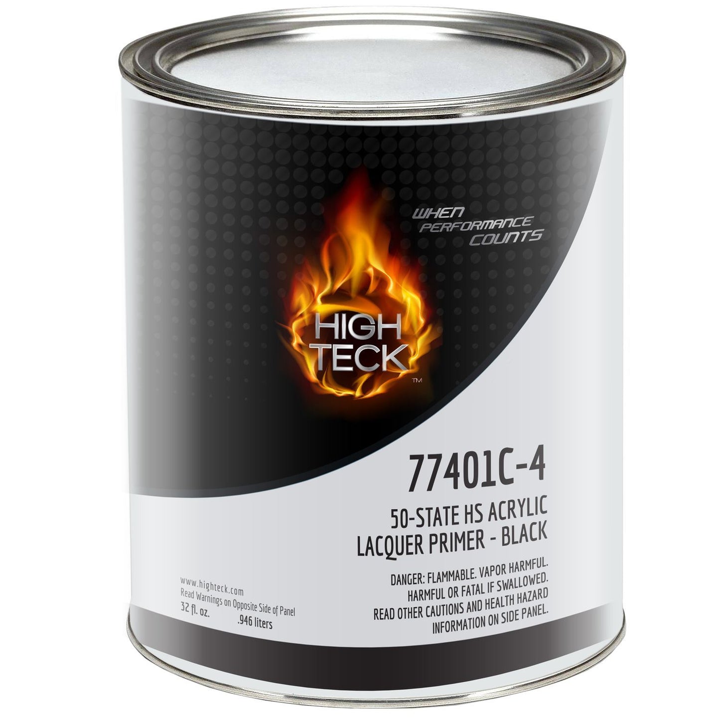 High Teck 77401C, High Solids Acrylic Lacquer Primer Surfacer, Black