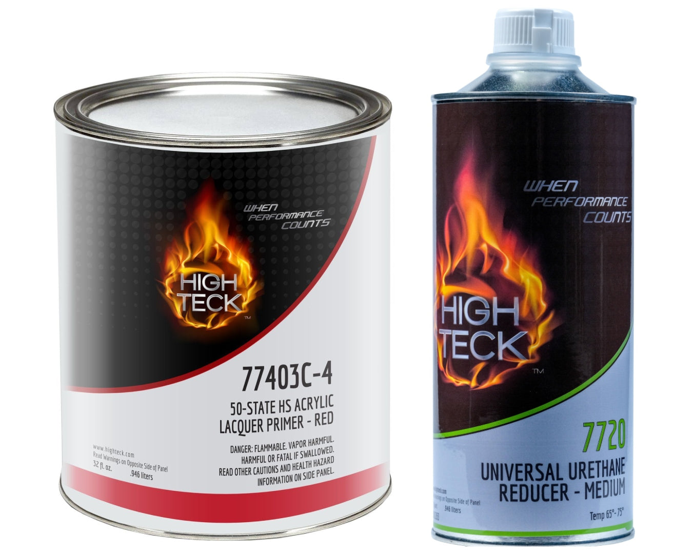 High Teck 77403C Primer Surfacer (Red)(1qt) & Reducer (Fast/Medium/Slow)(1qt)