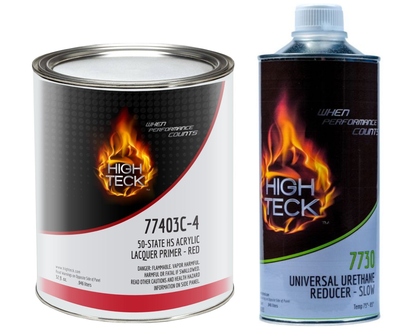 High Teck 77403C Primer Surfacer (Red)(1qt) & Reducer (Fast/Medium/Slow)(1qt)