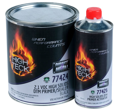High Teck 77424 black high solids primer sealer gallon with quart activator 4 to 1 mixing kit