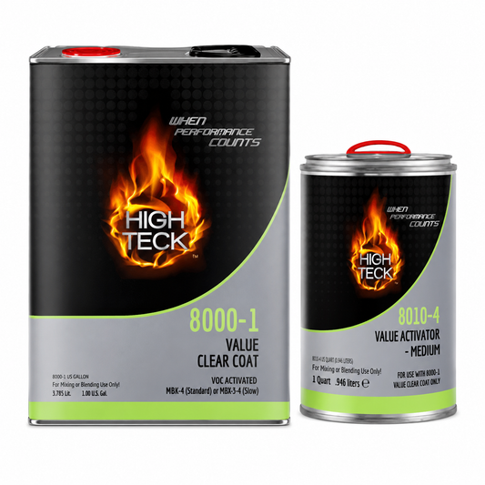 Clearcoat Kit: 8000 Clearcoat (GL) & Activator (QT)