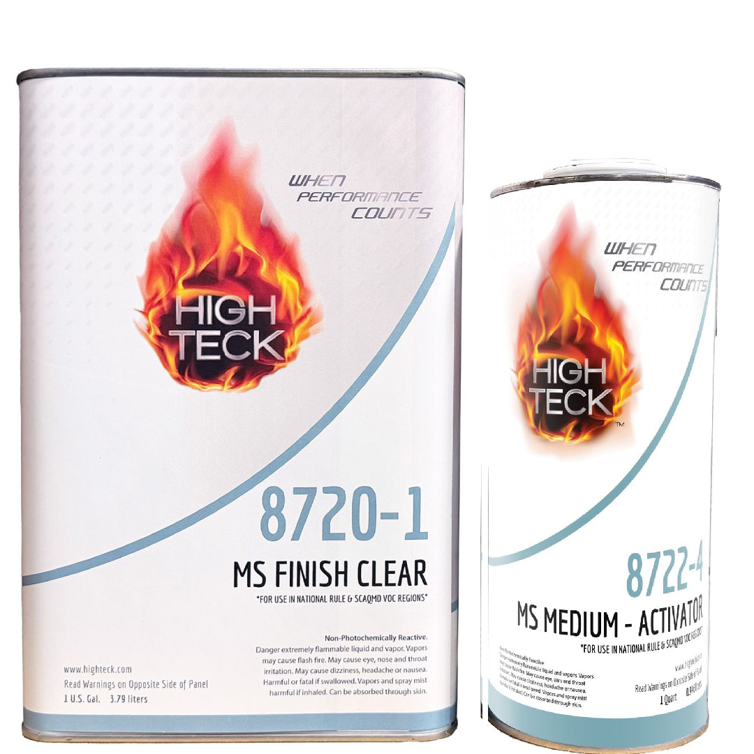 High Teck 8720, Premium Medium Solids Clearcoat, W/ OR W/O Activator, 2:1 Ratio