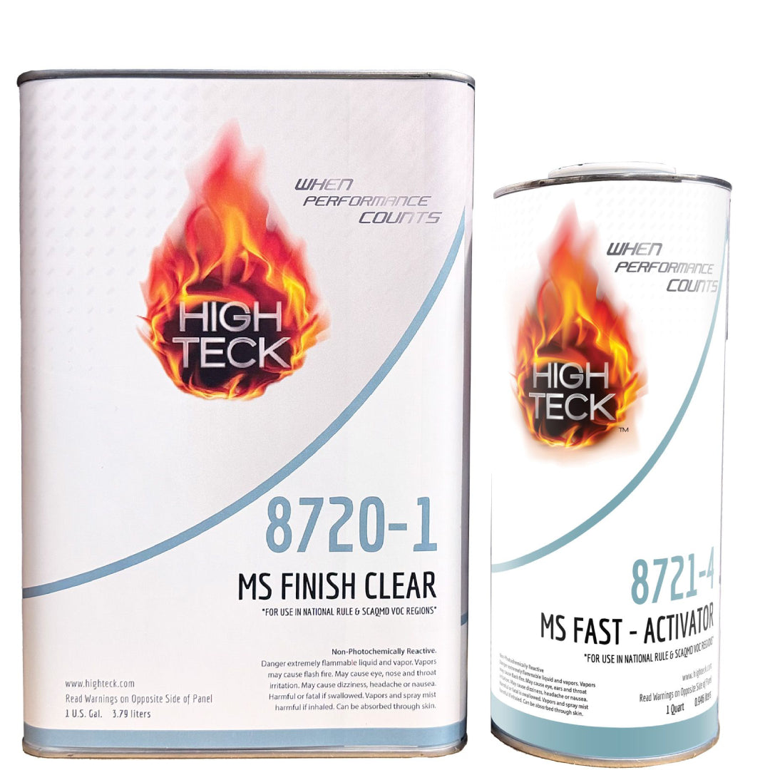 High Teck 8720, Premium Medium Solids Clearcoat, W/ OR W/O Activator, 2:1 Ratio