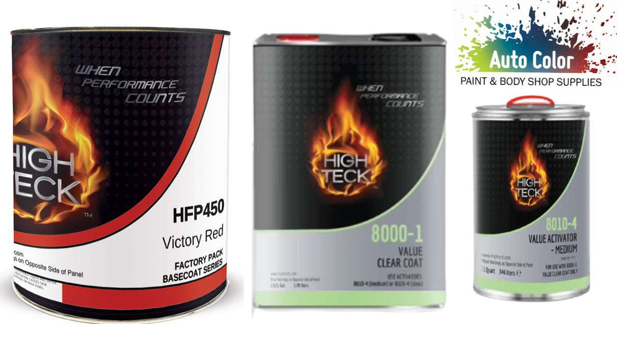 GM WA9260 Victory Red Paint & Clearcoat Kit HFP450 (GL), 8000 (GL