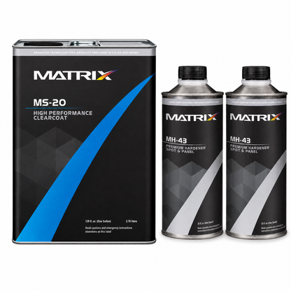 MATRIX MS-20 High Performance Clearcoat (gl), 2:1 Mixing, W or W/O Hardener (2qt)