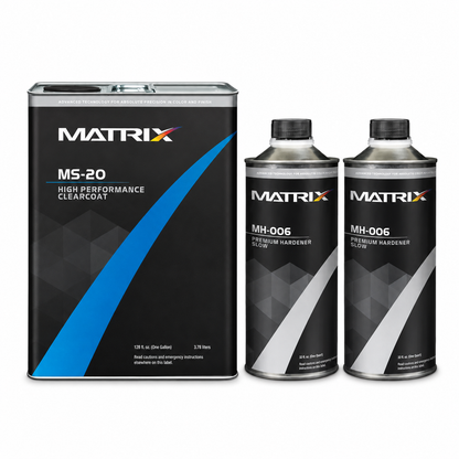 MATRIX MS-20 High Performance Clearcoat (gl), 2:1 Mixing, W or W/O Hardener (2qt)