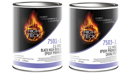 High Teck 7501 & 7503, Black High Build Epoxy Primer W/Catalyst, 1:1