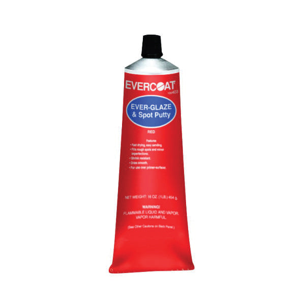 EVERCOAT® GLAZE, 100403 Spot Putty, 4 lb Tube, Red, Paste