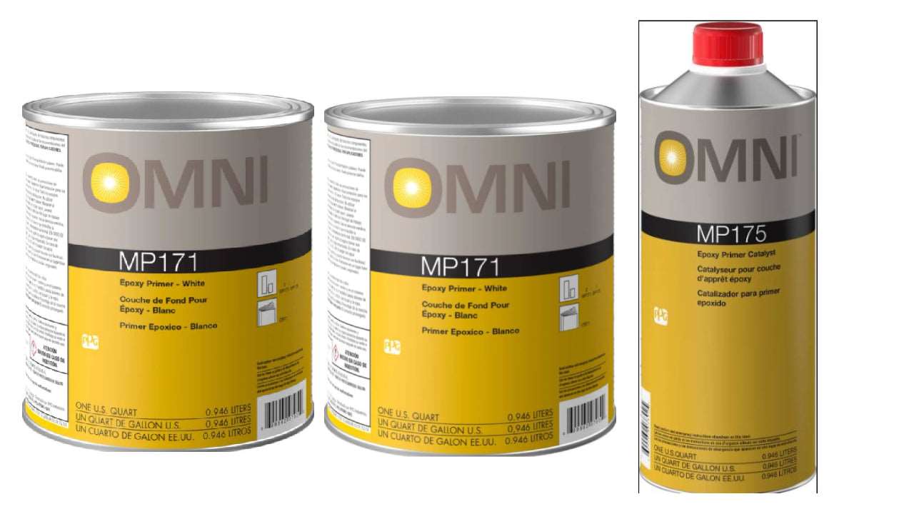 Primer & Primer Catalyst Kit, 2qt MP171 (Epoxy Primer-White), 1qt MP17 ...