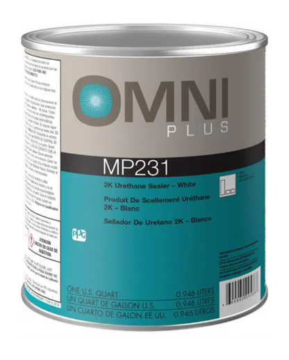 Sellador blanco de uretano OMNI MP231, 2K, 1 cuarto de galón