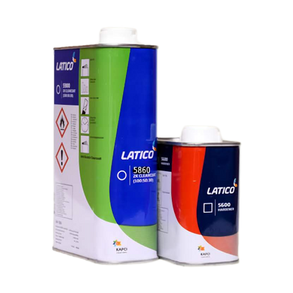 Latico 5860 2K Clearcoat (1gl) & 5600 2K Hardener (1qt) (Normal Speed) - Auto Color