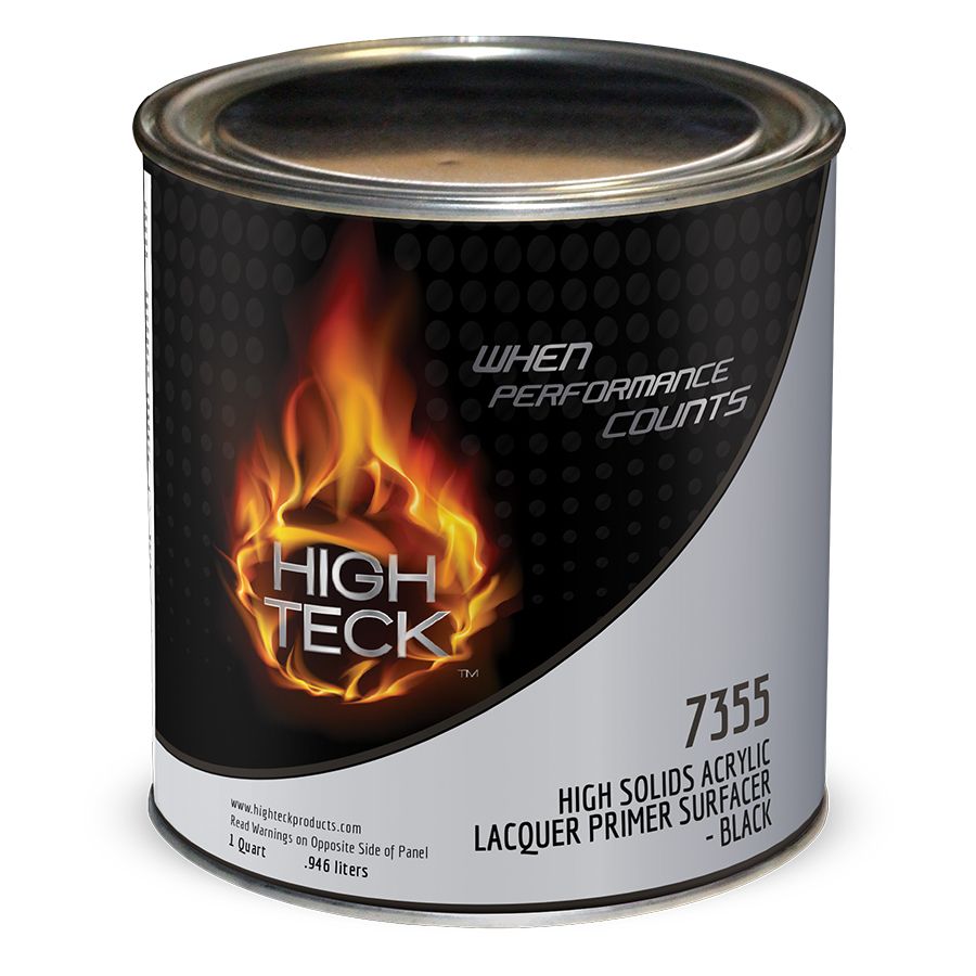 High Teck 77401C, High Solids Acrylic Lacquer Primer Surfacer, Black