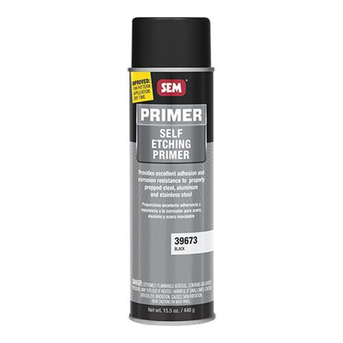 SEM 39673, Self-Etching Primer, 20 oz Aerosol Can, Black